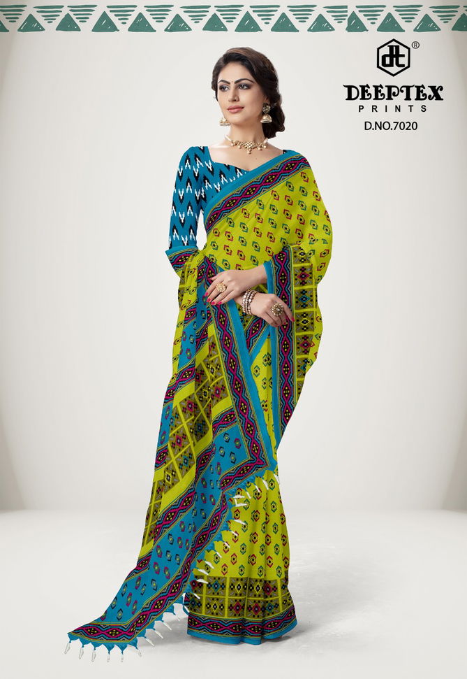 Deeptex Ikkat Special 7 Casual Wear Wholesale Saree Collection